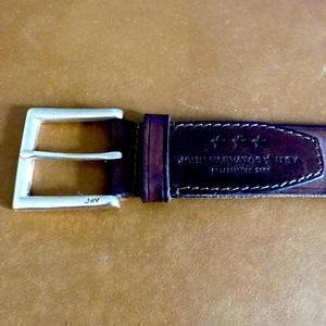 John Varvatos Brown Leather Belt